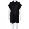 Stella McCartney Black Crepe & Lace Oversized Mini Dress M For Women 2 Stella McCartney Black Crepe & Lace Oversized Mini Dress M For Women -Stella McCartney Sales luxury women stella mccartney used clothes p450658 008
