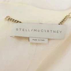 Stella McCartney Cream Wool Sleeveless Button Front Blazer Coat M For Women -Stella McCartney Sales luxury women stella mccartney used clothes p450683 003