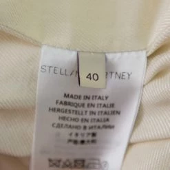 Stella McCartney Cream Wool Sleeveless Button Front Blazer Coat M For Women -Stella McCartney Sales luxury women stella mccartney used clothes p450683 004