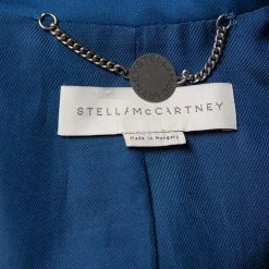 Stella McCartney Blue Wool Contrast Collar Trim Blazer & Tapered Leg Trousers S For Women 16 Stella McCartney Blue Wool Contrast Collar Trim Blazer & Tapered Leg Trousers S For Women -Stella McCartney Sales luxury women stella mccartney used clothes p450690 003