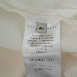 Stella McCartney White Crepe Julia Joggers S For Women -Stella McCartney Sales luxury women stella mccartney used clothes p452174 001