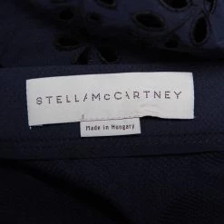 Stella McCartney Navy Blue Embroidered Cotton Penelope Midi Skirt S For Women 12 Stella McCartney Navy Blue Embroidered Cotton Penelope Midi Skirt S For Women -Stella McCartney Sales luxury women stella mccartney used clothes p452329 003