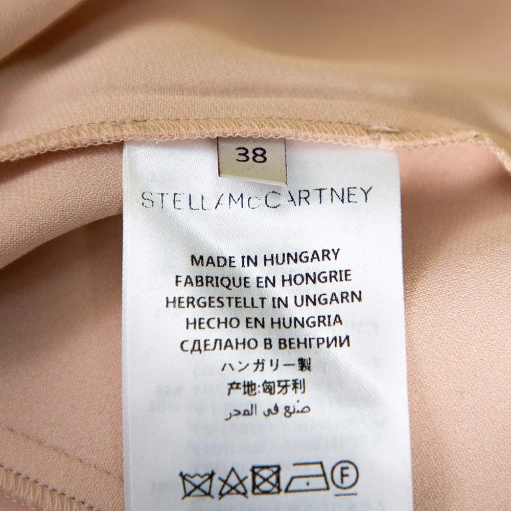 Stella McCartney Light Pink Crepe Keyhole Neck Detail Skater Dress S For Women 8 Stella McCartney Light Pink Crepe Keyhole Neck Detail Skater Dress S For Women - Image 6