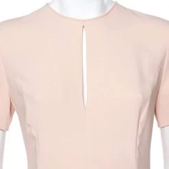 Stella McCartney Light Pink Crepe Keyhole Neck Detail Skater Dress S For Women 12 Stella McCartney Light Pink Crepe Keyhole Neck Detail Skater Dress S For Women -Stella McCartney Sales luxury women stella mccartney used clothes p452383 006