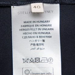 Stella McCartney Midnight Blue Silk & Lace Paneled Maxi Skirt S For Women -Stella McCartney Sales luxury women stella mccartney used clothes p453539 003