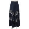 Stella McCartney Midnight Blue Silk & Lace Paneled Maxi Skirt S For Women -Stella McCartney Sales luxury women stella mccartney used clothes p453539 005