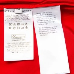 Stella McCartney Red Silk Ruffle Detail Ashlyn Midi Skirt S For Women 13 Stella McCartney Red Silk Ruffle Detail Ashlyn Midi Skirt S For Women -Stella McCartney Sales luxury women stella mccartney used clothes p454112 003