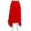 Stella McCartney Red Silk Ruffle Detail Ashlyn Midi Skirt S For Women -Stella McCartney Sales luxury women stella mccartney used clothes p454112 004