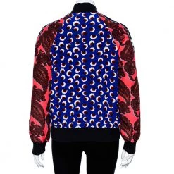 Stella McCartney Multicolor Printed Silk Zip Front Bomber Jacket S For Women -Stella McCartney Sales luxury women stella mccartney used clothes p459108 007