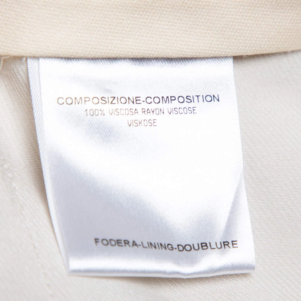 Stella McCartney Beige Crepe Straight Leg Pants S For Women 8 Stella McCartney Beige Crepe Straight Leg Pants S For Women - Image 6