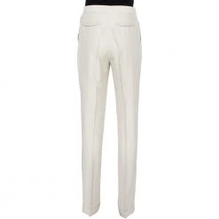 Stella McCartney Beige Crepe Straight Leg Pants S For Women 10 Stella McCartney Beige Crepe Straight Leg Pants S For Women -Stella McCartney Sales luxury women stella mccartney used clothes p461433 004