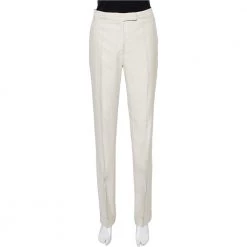 Stella McCartney Beige Crepe Straight Leg Pants S For Women