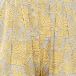 Stella McCartney Yellow Floral Printed Silk Tapered Pants S For Women -Stella McCartney Sales luxury women stella mccartney used clothes p461485 004