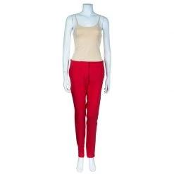 Stella McCartney Red Tailored Trousers M For Women -Stella McCartney Sales luxury women stella mccartney used clothes p46755 0002