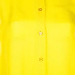 Stella McCartney Canary Yellow Button Down Blouse M For Women -Stella McCartney Sales luxury women stella mccartney used clothes p46761 007