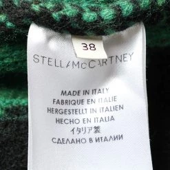 Stella McCartney Black & Green Jacquard Knit Crewneck Sweater S For Women -Stella McCartney Sales luxury women stella mccartney used clothes p469365 003