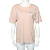Stella McCartney Light Pink Cotton All Is Love Patch Detail Crewneck T-Shirt M For Women -Stella McCartney Sales luxury women stella mccartney used clothes p473111 004