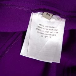 Stella McCartney Violet Crepe Long Sleeve Flared Dress S For Women -Stella McCartney Sales luxury women stella mccartney used clothes p477981 003