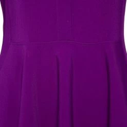 Stella McCartney Violet Crepe Long Sleeve Flared Dress S For Women -Stella McCartney Sales luxury women stella mccartney used clothes p477981 007