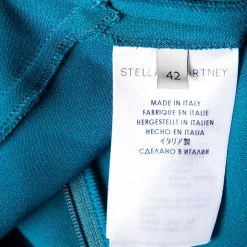 Stella McCartney Teal Green Crepe Lace Trim Detail Sleeveless Trail Gown M For Women -Stella McCartney Sales luxury women stella mccartney used clothes p482402 001