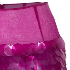 Stella McCartney Pink Sequin Embellished Mini Skirt M For Women -Stella McCartney Sales luxury women stella mccartney used clothes p48722 0004