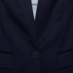 Stella McCartney Navy Blue Wool Single Button Blazer S For Women -Stella McCartney Sales luxury women stella mccartney used clothes p491075 005