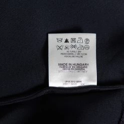 Stella McCartney Navy Blue Cady Long Sleeve Peplum Blouse S For Women -Stella McCartney Sales luxury women stella mccartney used clothes p491154 009