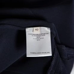 Stella McCartney Navy Blue Cady Long Sleeve Peplum Blouse S For Women -Stella McCartney Sales luxury women stella mccartney used clothes p491154 010