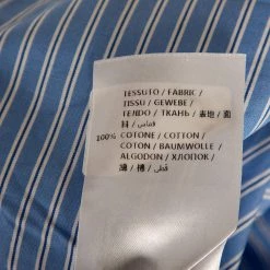 Stella McCartney Blue Striped Cotton Belted Poplin Pants L For Women -Stella McCartney Sales luxury women stella mccartney used clothes p491312 008