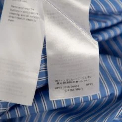 Stella McCartney Blue Striped Cotton Belted Poplin Pants L For Women -Stella McCartney Sales luxury women stella mccartney used clothes p491312 009