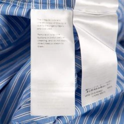 Stella McCartney Blue Striped Cotton Belted Poplin Pants L For Women -Stella McCartney Sales luxury women stella mccartney used clothes p491312 010