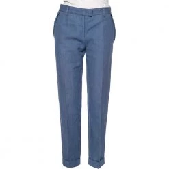 Stella McCartney Blue Hemp Formal Pants M For Women