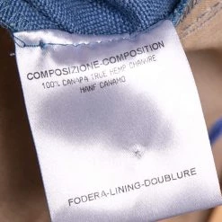 Stella McCartney Blue Hemp Formal Pants M For Women -Stella McCartney Sales luxury women stella mccartney used clothes p499706 006