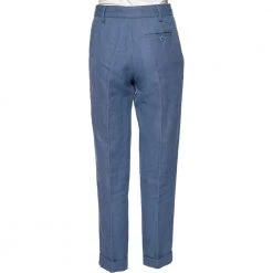 Stella McCartney Blue Hemp Formal Pants M For Women -Stella McCartney Sales luxury women stella mccartney used clothes p499706 007
