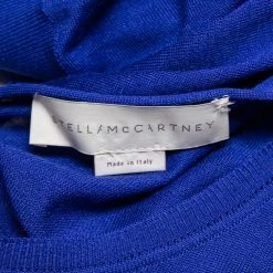 Stella McCartney Blue Wool Ribbed Sleeve Detailed Round Neck Sweater M For Women 12 Stella McCartney Blue Wool Ribbed Sleeve Detailed Round Neck Sweater M For Women -Stella McCartney Sales luxury women stella mccartney used clothes p499914 002