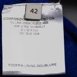 Stella McCartney Blue Wool Ribbed Sleeve Detailed Round Neck Sweater M For Women 13 Stella McCartney Blue Wool Ribbed Sleeve Detailed Round Neck Sweater M For Women -Stella McCartney Sales luxury women stella mccartney used clothes p499914 003