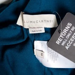 Stella McCartney Bright Blue Wool Cinched Waist & Hem Detail Pants M For Women -Stella McCartney Sales luxury women stella mccartney used clothes p501204 002