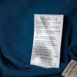 Stella McCartney Bright Blue Wool Cinched Waist & Hem Detail Pants M For Women -Stella McCartney Sales luxury women stella mccartney used clothes p501204 004