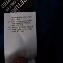 Stella McCartney Bright Blue Wool Cinched Waist & Hem Detail Pants M For Women -Stella McCartney Sales luxury women stella mccartney used clothes p501204 006