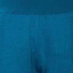 Stella McCartney Bright Blue Wool Cinched Waist & Hem Detail Pants M For Women -Stella McCartney Sales luxury women stella mccartney used clothes p501204 008