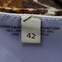 Stella McCartney White Leopard And Check Print Wool Long Sleeve Sweater M For Women -Stella McCartney Sales luxury women stella mccartney used clothes p506148 005