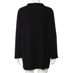 Stella McCartney Black Crepe Zip Detail Long Sleeve Arlesa Blouse L For Women 13 Stella McCartney Black Crepe Zip Detail Long Sleeve Arlesa Blouse L For Women -Stella McCartney Sales luxury women stella mccartney used clothes p508007 001