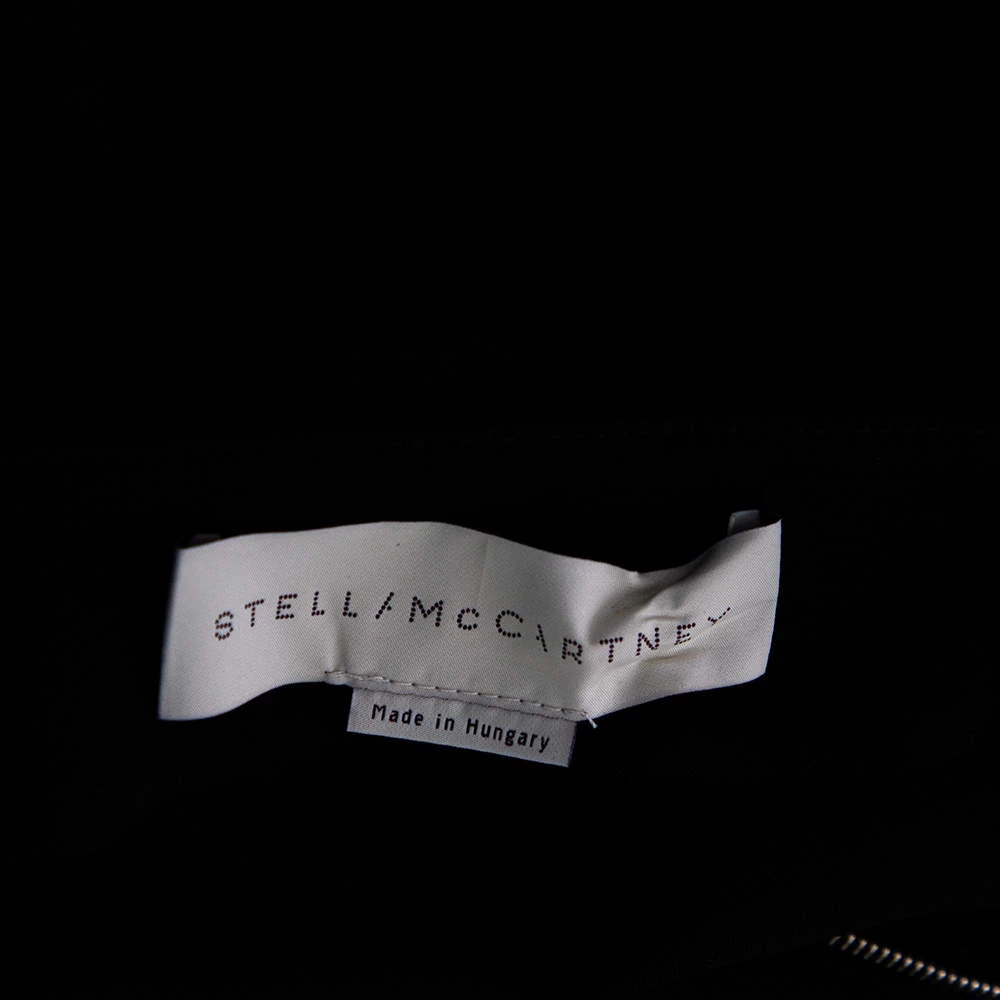 Stella McCartney Black Crepe Zip Detail Long Sleeve Arlesa Blouse L For Women 8 Stella McCartney Black Crepe Zip Detail Long Sleeve Arlesa Blouse L For Women - Image 6