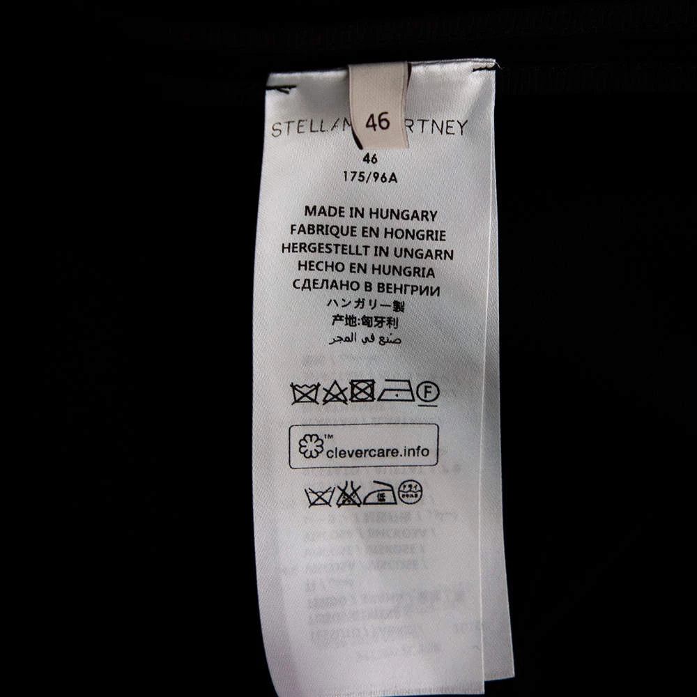 Stella McCartney Black Crepe Zip Detail Long Sleeve Arlesa Blouse L For Women 9 Stella McCartney Black Crepe Zip Detail Long Sleeve Arlesa Blouse L For Women - Image 7