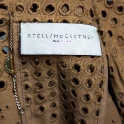 Stella McCartney Brown Eyelet Embroidered Cotton Belted Trench Coat M For Women -Stella McCartney Sales luxury women stella mccartney used clothes p508487 007