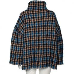 Stella McCartney Multicolor Patterned Wool And Mohair Oversized Sweater S For Women -Stella McCartney Sales luxury women stella mccartney used clothes p508827 004