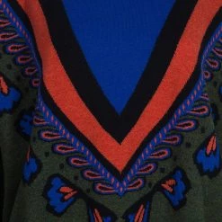 Stella McCartney Green Printed Wool Sweater L For Women -Stella McCartney Sales luxury women stella mccartney used clothes p50936 007