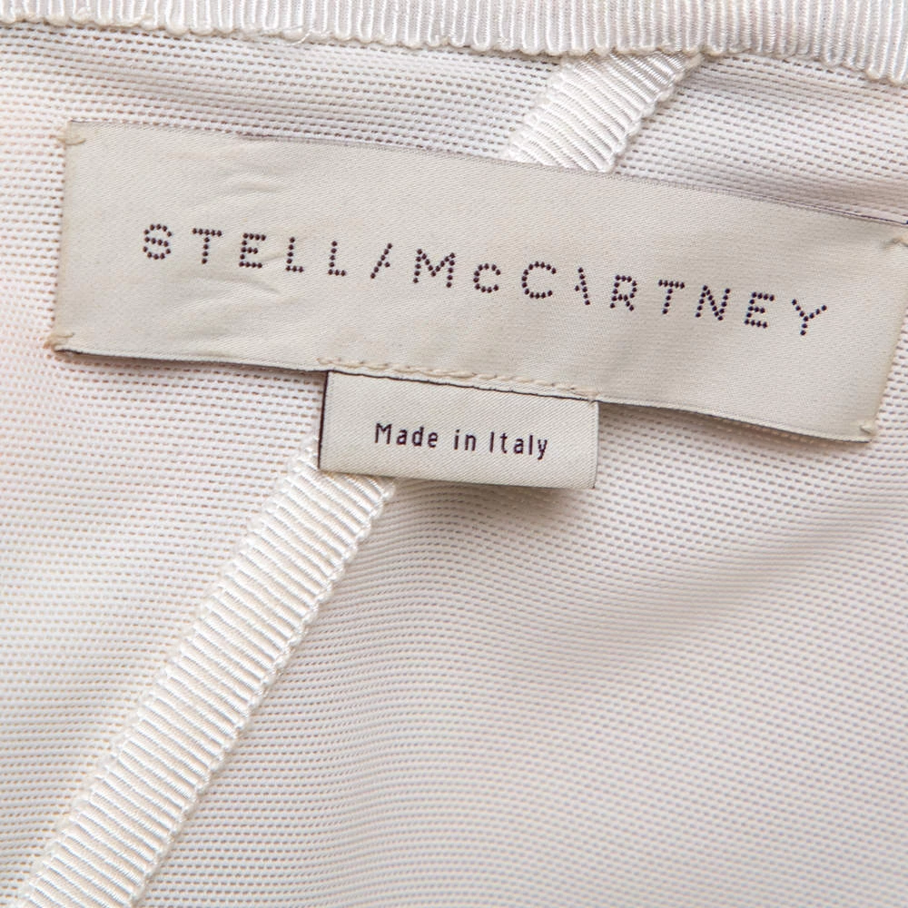 Stella McCartney Metallic Neon Floral Jacquard Ridley Strapless Mini Dress S For Women 7 Stella McCartney Metallic Neon Floral Jacquard Ridley Strapless Mini Dress S For Women - Image 5