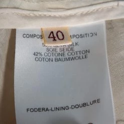 Stella McCartney Cream & Gold Foil Printed Cotton Draped Lightweight Bomber Jacket S For Women 13 Stella McCartney Cream & Gold Foil Printed Cotton Draped Lightweight Bomber Jacket S For Women -Stella McCartney Sales luxury women stella mccartney used clothes p531539 004