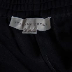 Stella McCartney Black Crepe & Rib Knit Detailed Joggers S For Women -Stella McCartney Sales luxury women stella mccartney used clothes p542546 005